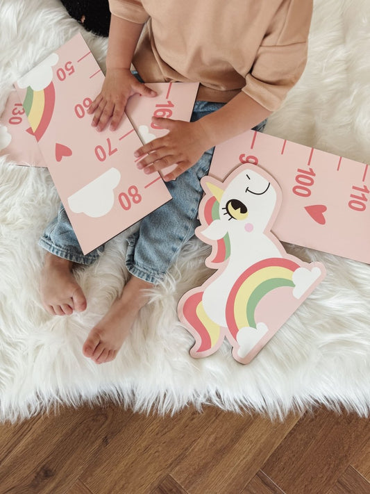 Ростомір настінний для дівчинки - Єдиноріг - Agukids