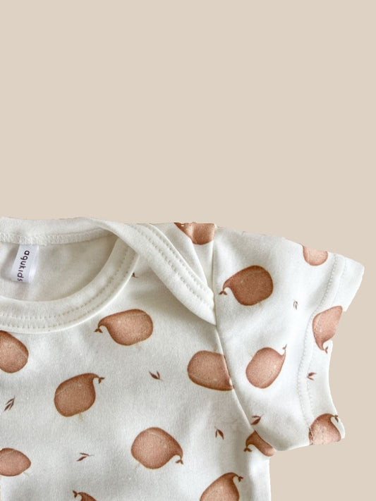 Боді для немовлят з принтом китів (короткий рукав) - Agukids