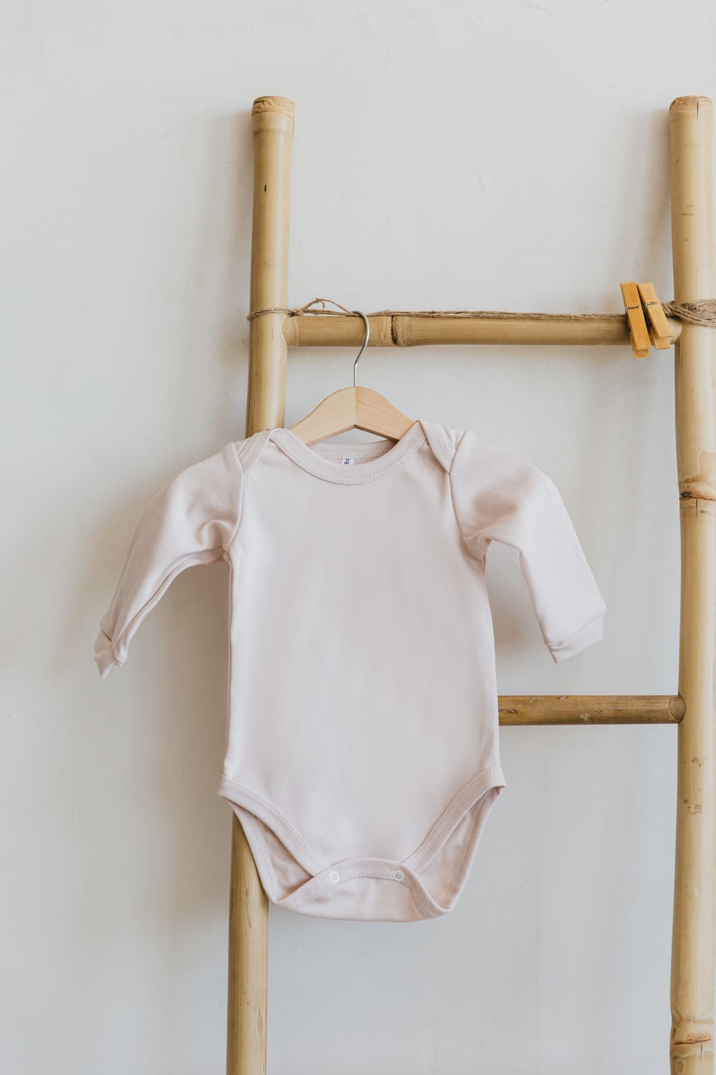 Боді однотонний на довгий рукав - Кремовий - Agukids