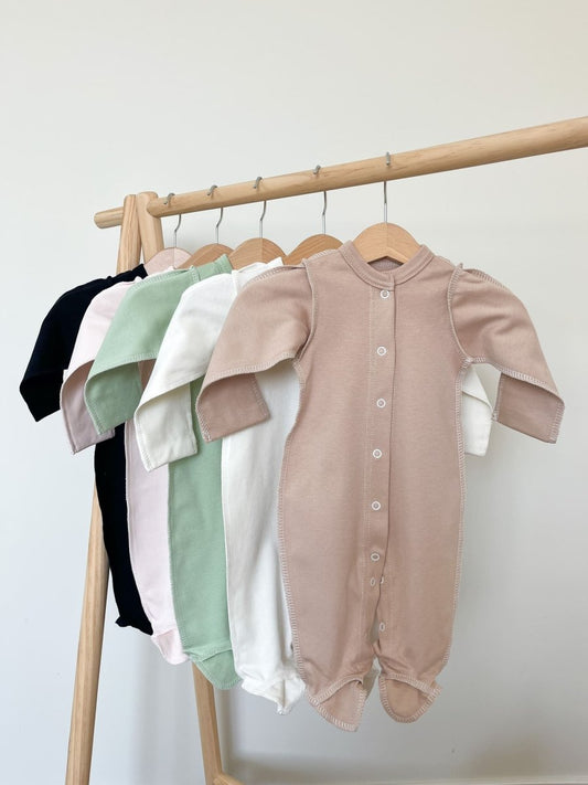 Чоловічок для новонароджених із антицарапки (шви назовні) - 56 - Agukids