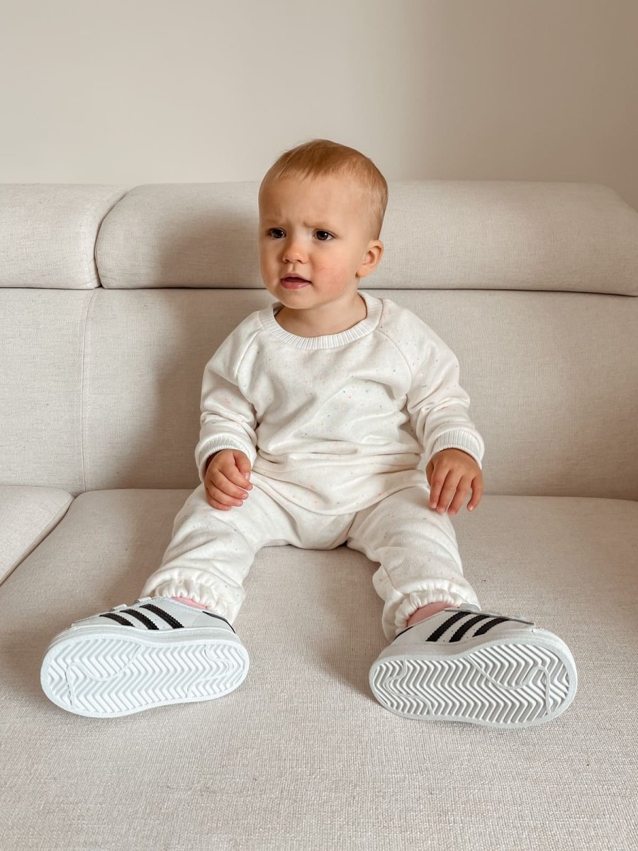 Костюм комплект для малюка - Молочний у крапку - Agukids