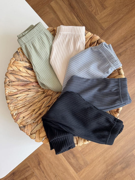 Легінси дитячі в рубчик - М'ятний - Agukids