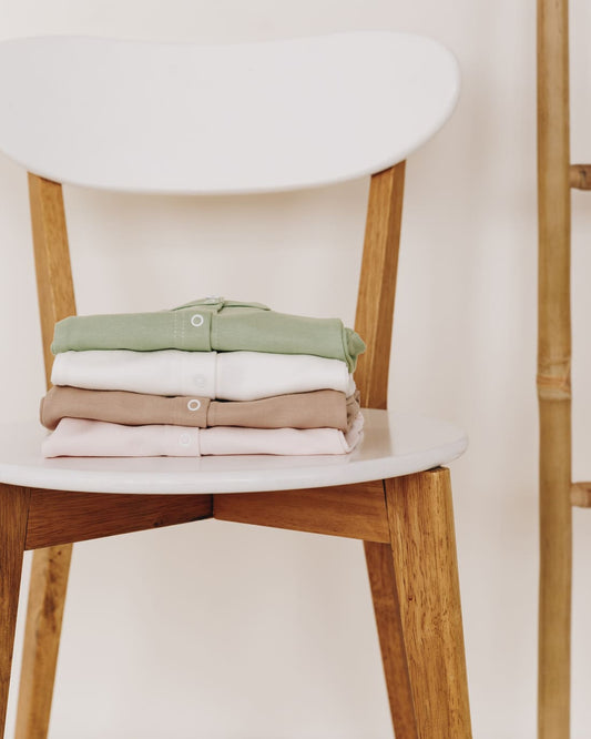 Літній чоловічок для дитини однотонний - Молочний - Agukids