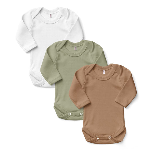 Набір боді 3 шт з довгим рукавом - Agukids