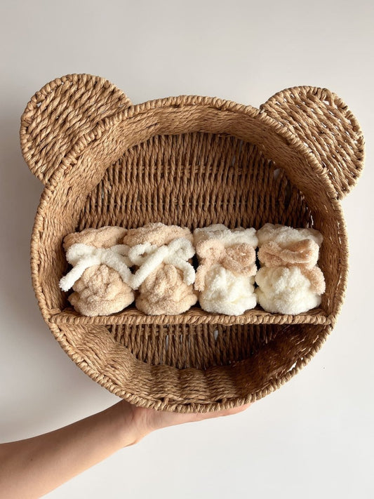 Пінетки для немовлят - Молочний - Agukids