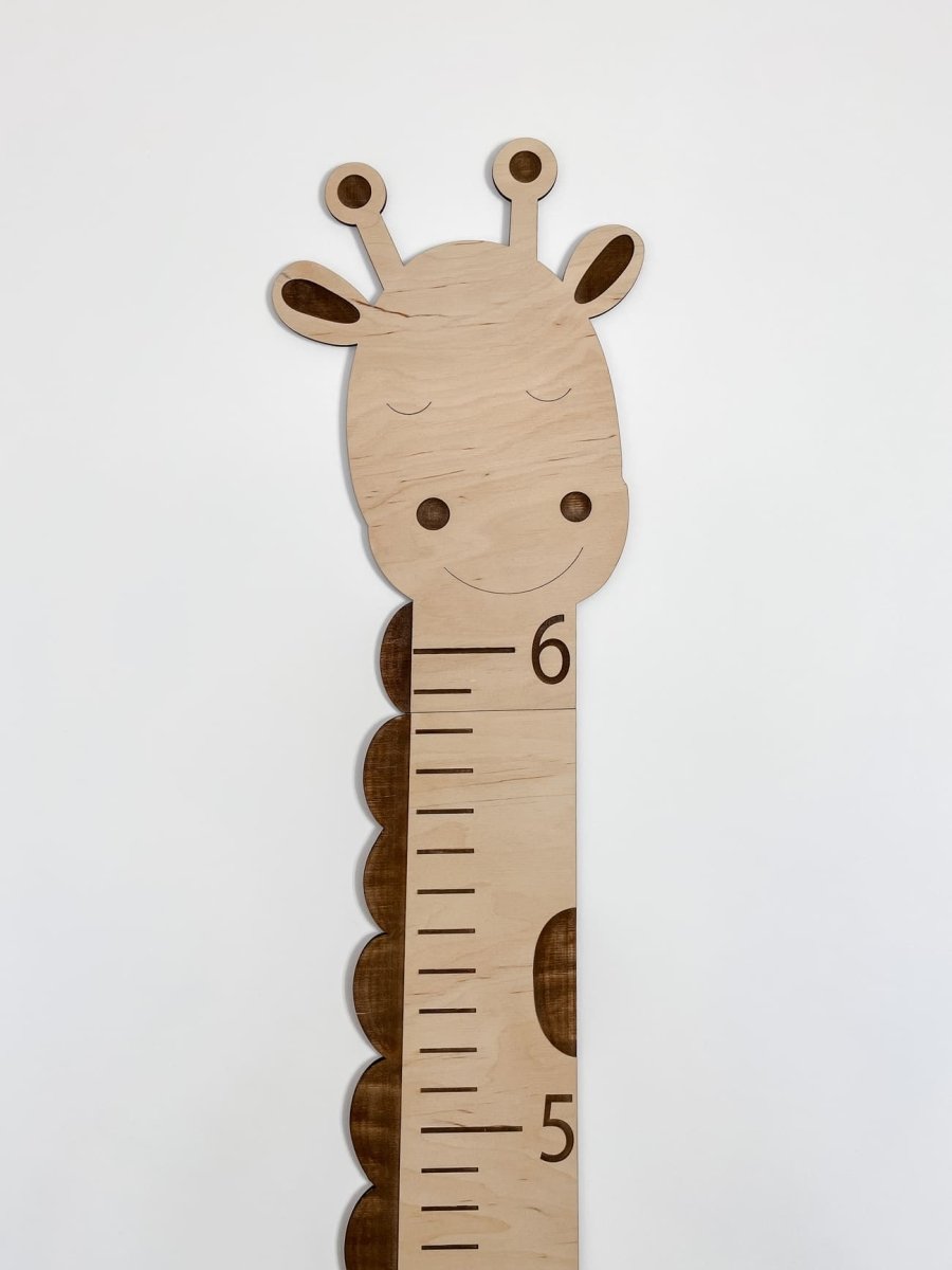 Сафарі декор для дитячої ростомір на стіну - Жирафа - Agukids