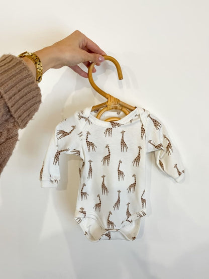 Боді для новонароджених на довгий рукав з малюнком жираф - Agukids