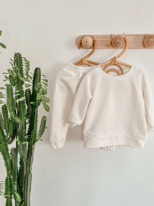 Костюм комплект для малюка - Молочний у крапку - Agukids